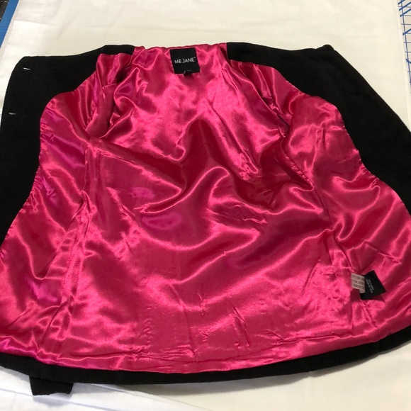 Girls Black Dress Coat - Picture 3 of 5